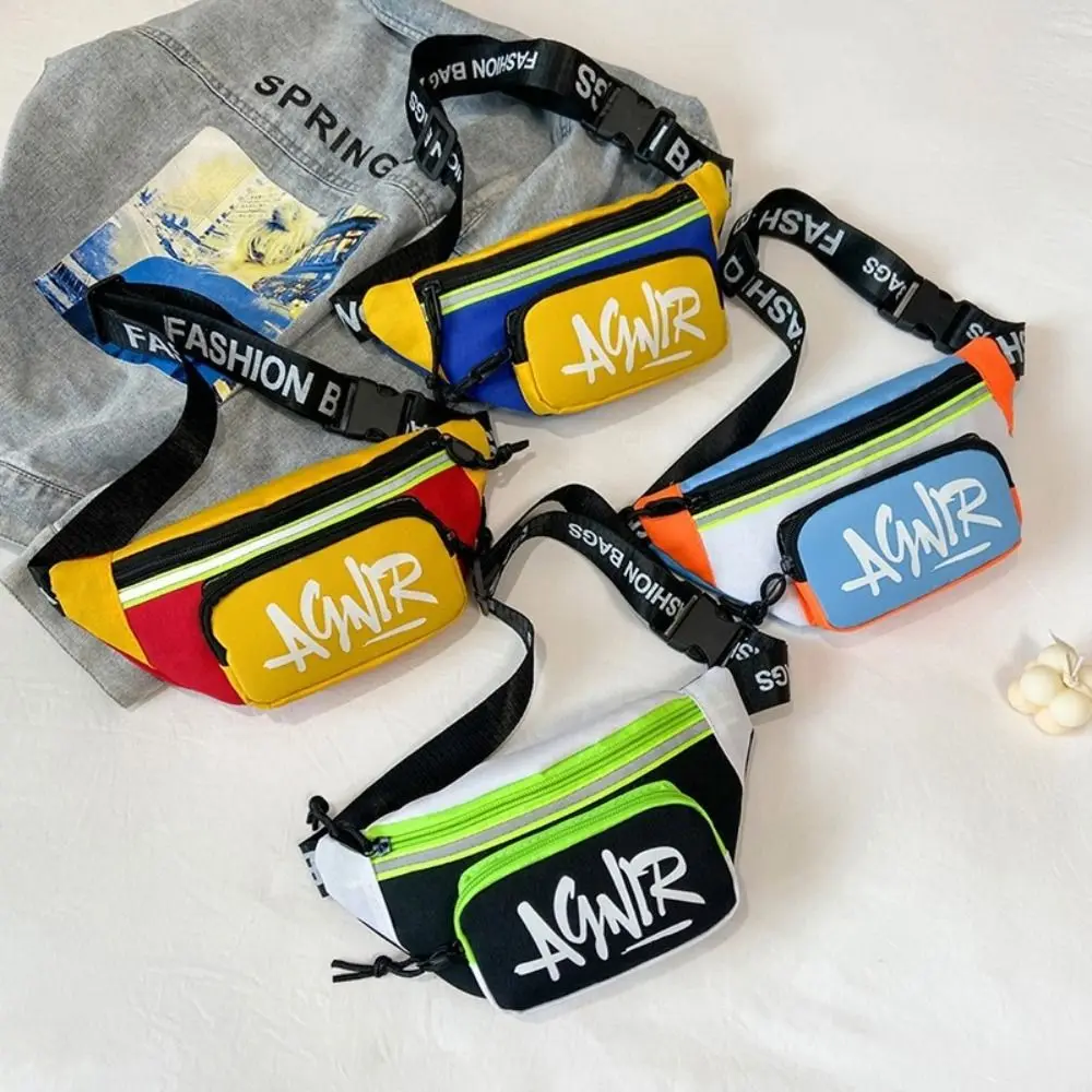 New Oxford Mini Waist Bag Cute Letter Fanny Pack Crossbody Bag Girls