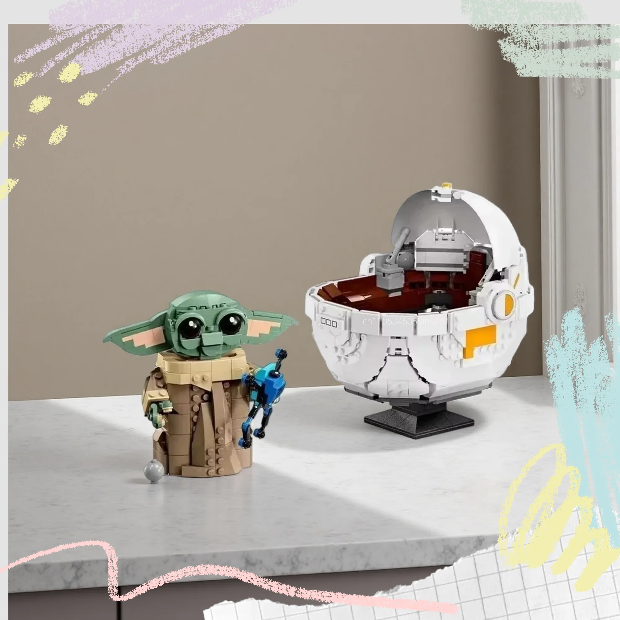 Cadeaux de Noël, articles de décoration pour la maison, jouets pour bébés, série de formes architecturales, assemblage mécanique intelligent, projet d'assemblage pour enfants