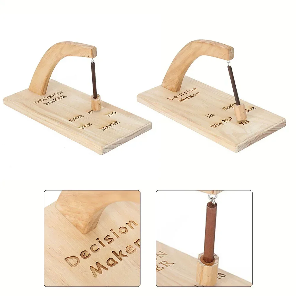 Decision Maker Pendulum Wooden Maker Swing Pendulum Desk Tabletop Game Toy Creative Magnetic Decision Maker For Women Men Boys ﻿
