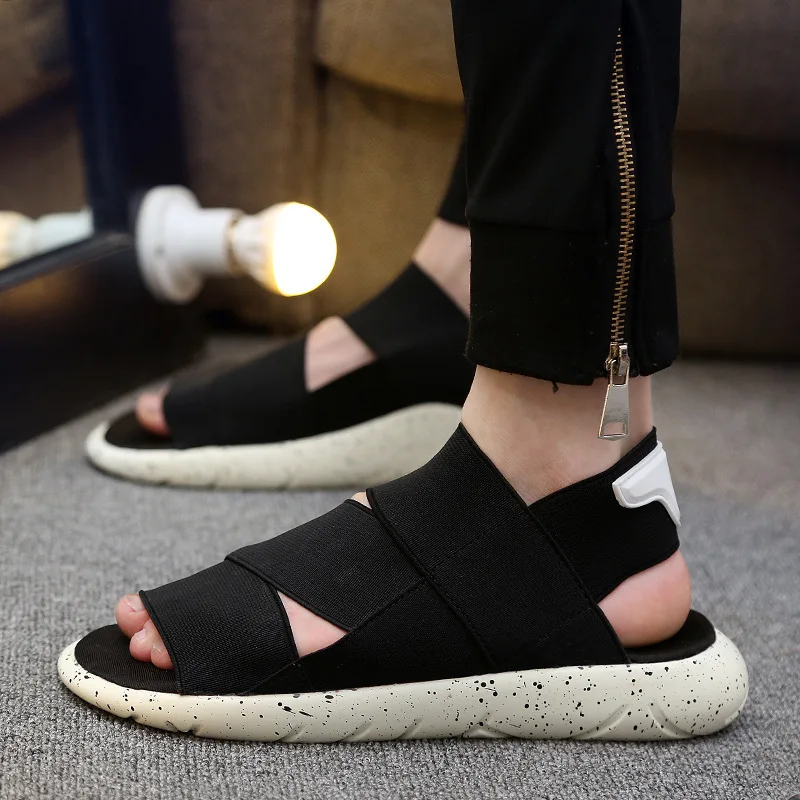 Stretch Fabric Sandals Outdoor Lightweight Beach Shoes Breathable Men Sandals Garden Shoes Summer Casual Couple 8 Big Size