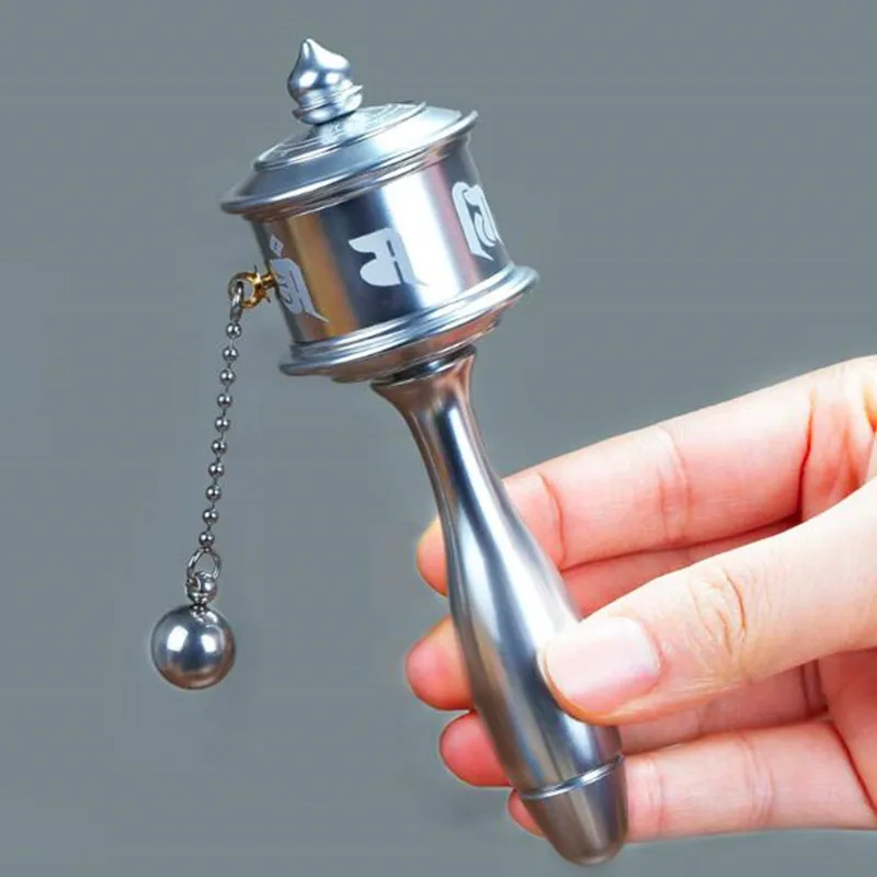 High Quality Multi-color optional Manual prayer wheel Buddhist  articles Tibetan six-character Daming Guanyin Heart Mantra