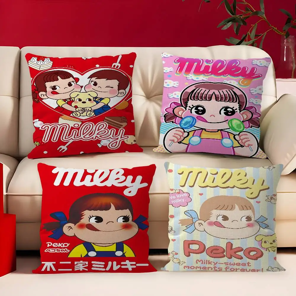 M-mil-ky W-way P-peko-Chan Pillow Gift Home Office Decoration Pillow Bedroom Sofa Car Cushion CoverPillow Case