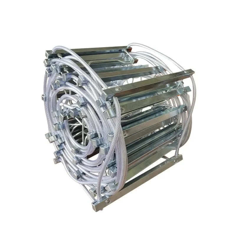 Ship soft ladder Wire rope belongs to Hegang marine boarding ladder Pilot piloting ladder 3 meters 5 meters 10 meters