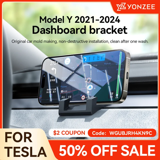 YZ dla Tesla Model Y 2021-2024 wielofunkcyjny płynny żel silikonowy uchwyt na telefon komórkowy uchwyt wylotu powietrza akcesoria do wnętrza samochodu