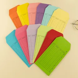 A6 12PCS Buste colorateK Carta kraft Creativo Europeo Retro Buste addensate Set Buste Budget Planner Facile da risparmiare