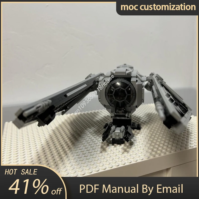 

556pcs Moc-75300 Star Battle TIE Striker Starfighter Model Building Blocks Bricks Diy Creative Assembly Educational Toys Gift