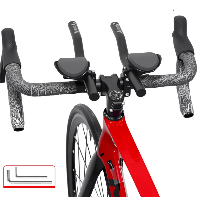 

Mountain bike aluminum alloy rest handlebars secondary road racing corner handlebars TT handlebars long-distance