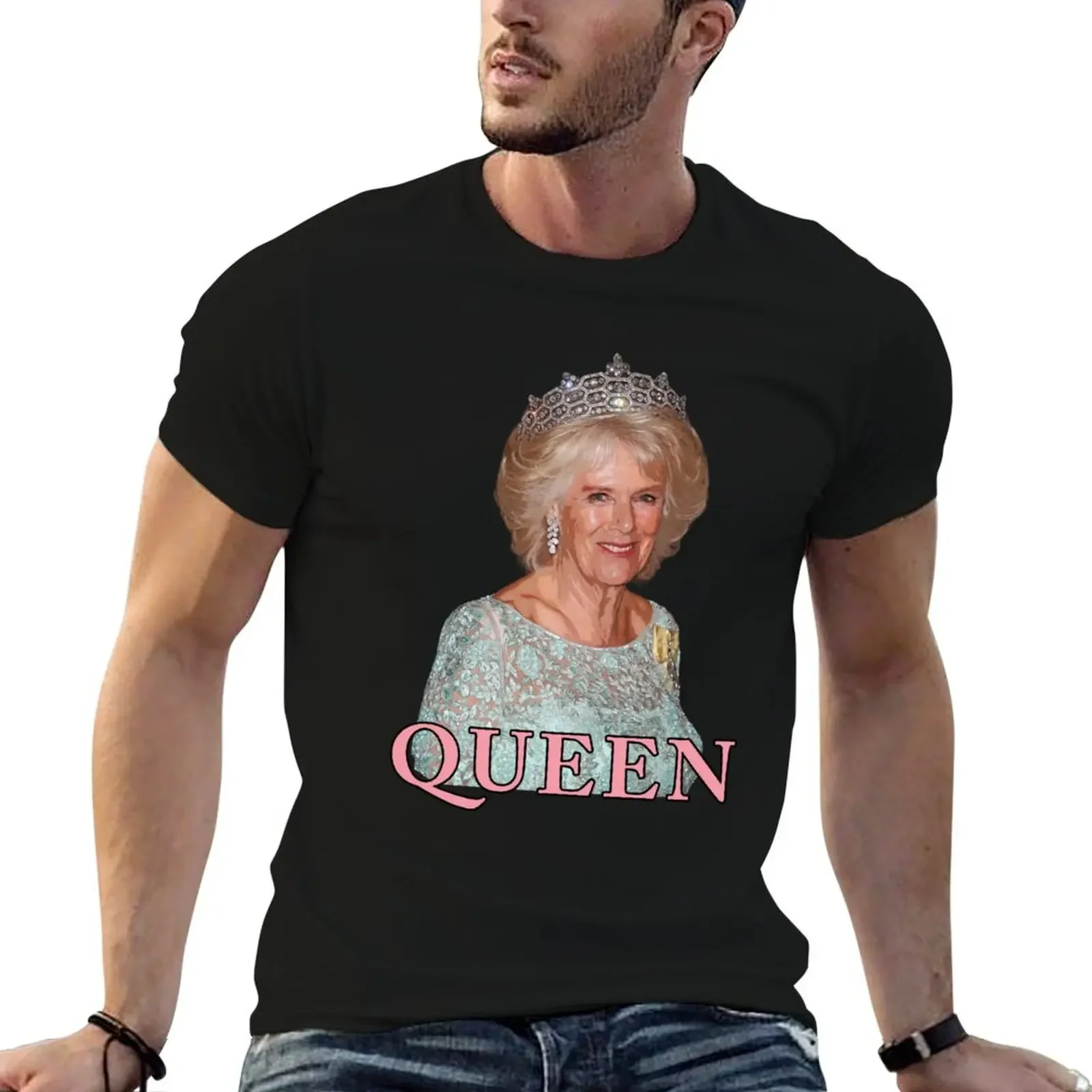 HRH Camilla Parker Bowles Duchess of Cornwall T-Shirt plus size clothes graphic shirts cute tops mens graphic t-shirts hip hop