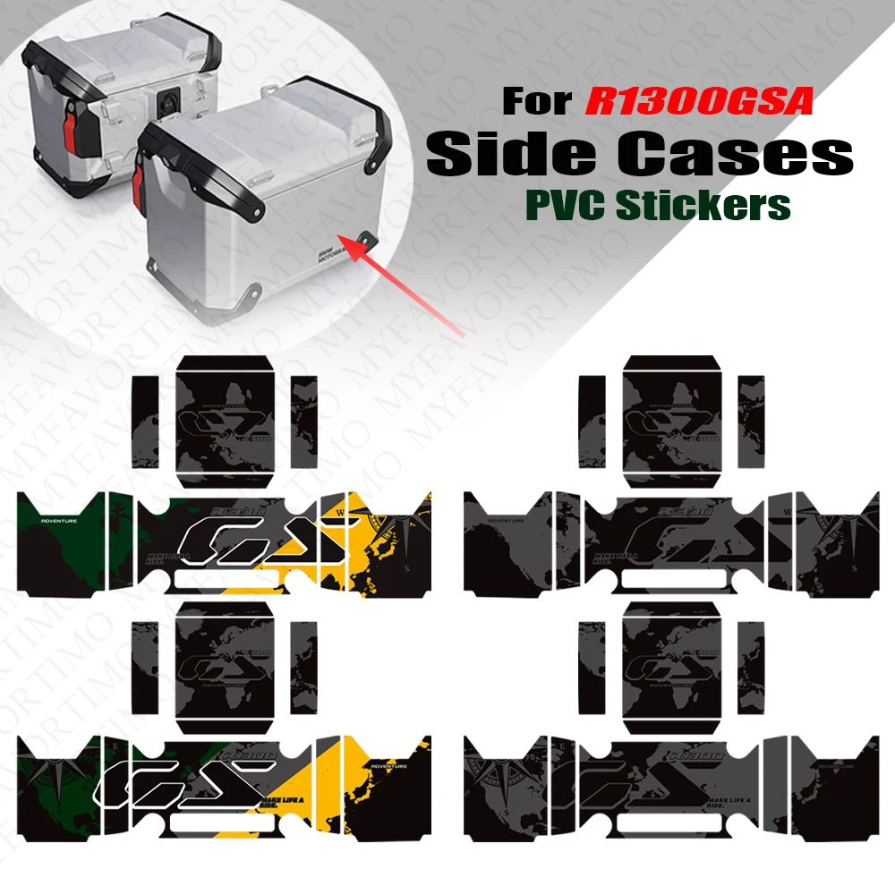 

For BMW R1300GSA GS1300 ADV 1300GS Adventure Luggage Carrier Trunk Luggage Panniers Aluminium Side Cases Suitcase Stickers