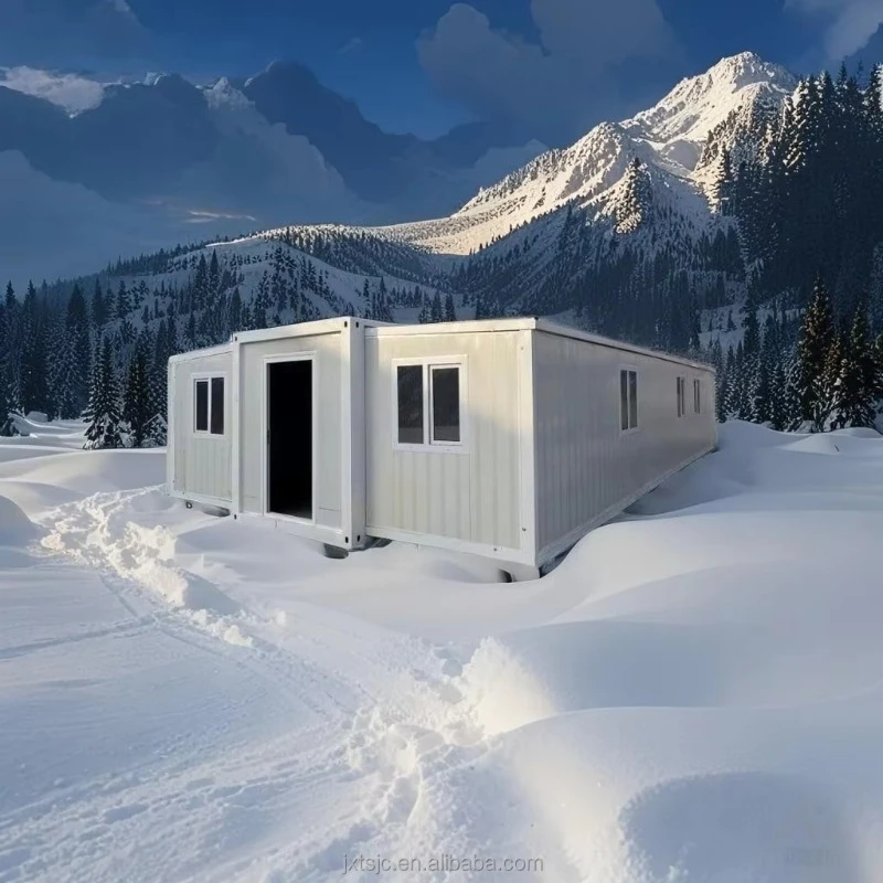 Casa mobile 2 camere da letto espandibile 20 piedi/40 piedi Casa contenitore pieghevole Spedizione Villa vivente in Australia Pannello sandwich realizzato