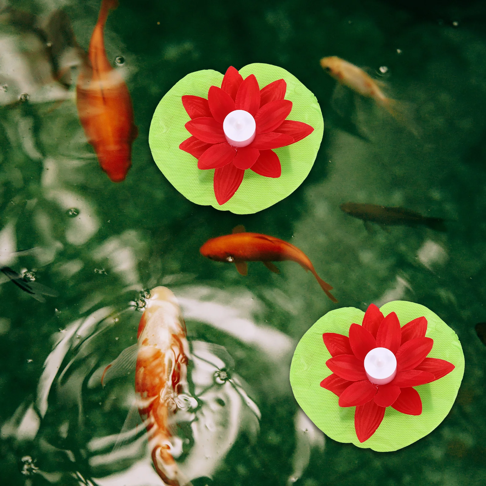 

3Pcs LED Lotus Lamps Outdoor Water Floating Lights for Garden Pond Decorative Lighting Festival Scene Layout Pool