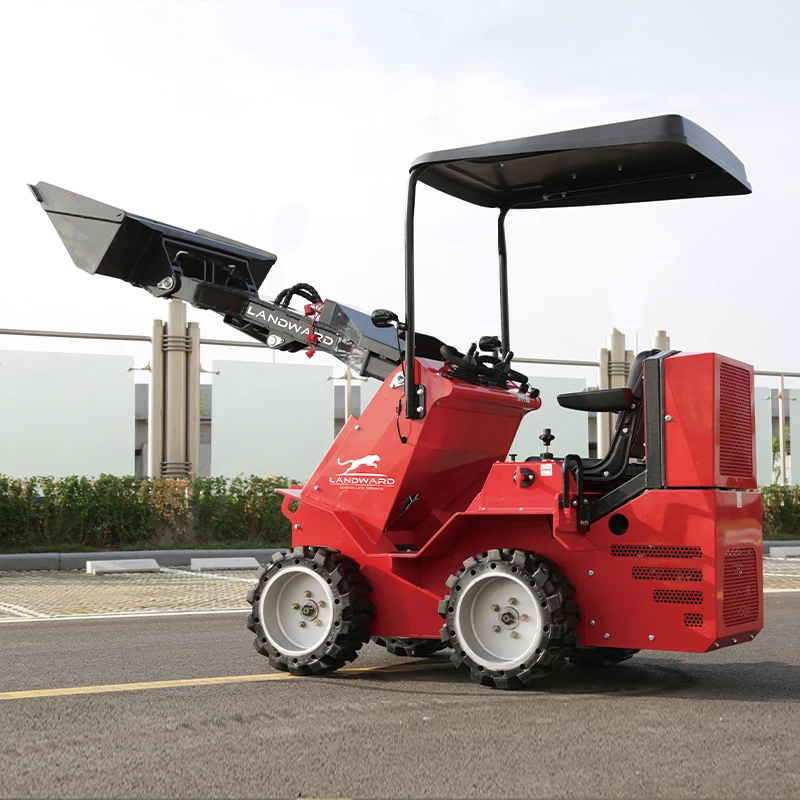 Op Maat Gemaakte Hoge Efficiëntie Wiel Rupsbanden Schranklader Agrarische Boomgaard Laders Mini Skid Stuur Loader Fabrieksprijs