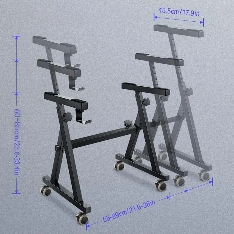 Image 7: Support de Piano robuste et réglable, minimaliste, pratique, en fer robuste, multi-clé, support universel pour clavier de musique