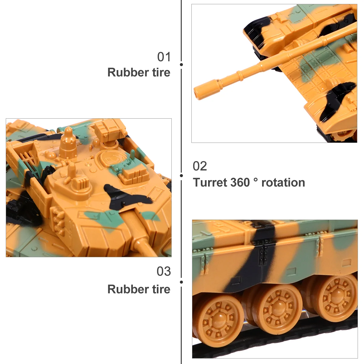 Emulatiemodel voor kinderen Speelgoed Tankmodel Speelgoed (Camouflage Groen) tankspeelgoed tank kinderspeelgoed