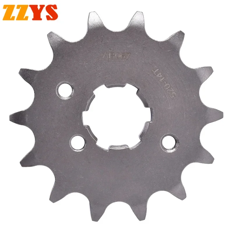 520 14T Tooth Front Sprocket Gear Star Wheel Pinion For Yamaha ATV YFA1 W 125 Breeze 89-04 YFM125 YFM125G YFM Grizzly 125 04-12