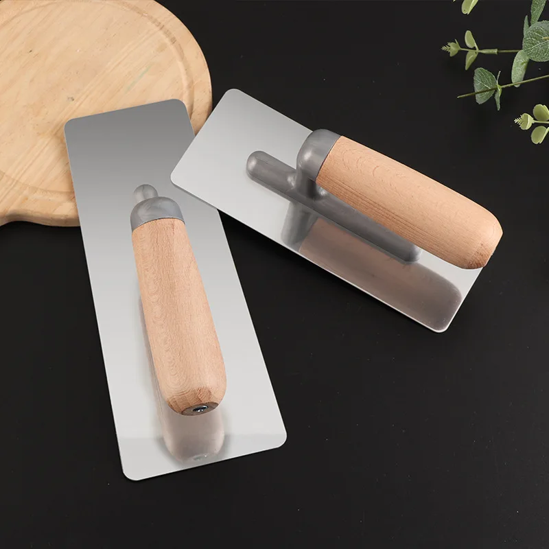 Cheap Bricklayer Stainless Steel Trowel Batch Wall Shovel Putty Knife Batch Knife White Cement Knife Spatula Scraping Trowel