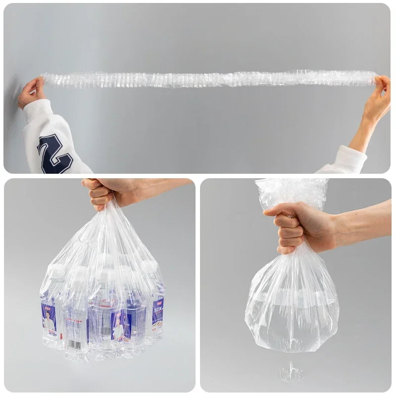 120/70/52/38cm Disposable Food Cover Wrap Food Grade Fruit Vegetable Storage Bag Elastic Plastic Bag Kitchen Fresh Keeping Bag