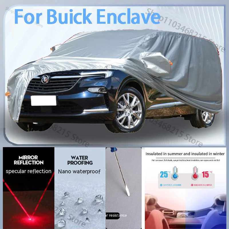 

For Buick enclave Full Car cover with UV protection and Winter Insulation roles,Rainproof,Snowproof Ati-frost properties.