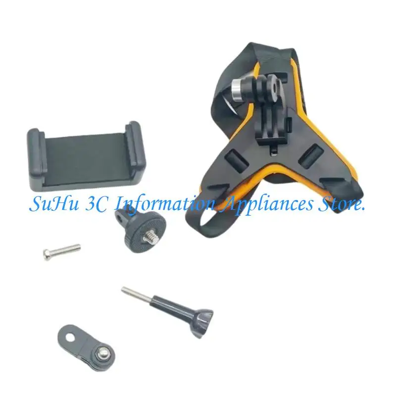  Universal Camera Mounting Bracket Motorcycle Helmets Chin Mount for Motorcycle Helmets 6 Piece Set