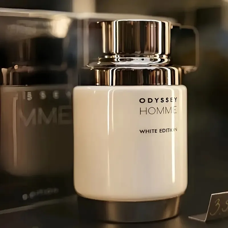 Armaf Odyssey Hombre Blanco 3,4 oz/100Homme eau de toilette, perfume para hombre, perfume naranja de madera ámbar de larga duración