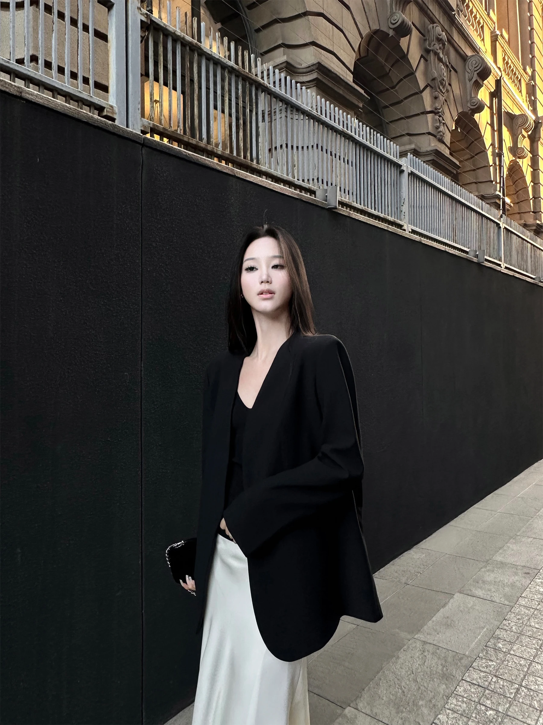 

Bla Casual Sle Свободный крой V-Ne Женский костюм Jaet 5werkwen Faionable Повседневный дизайн Осенне-зимняя верхняя одежда