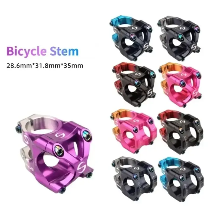 Lunje popular mtb haste de bicicleta de estrada curto guiador haste peças de bicicleta haste gradiente de duas cores boa qualidade e haste barata