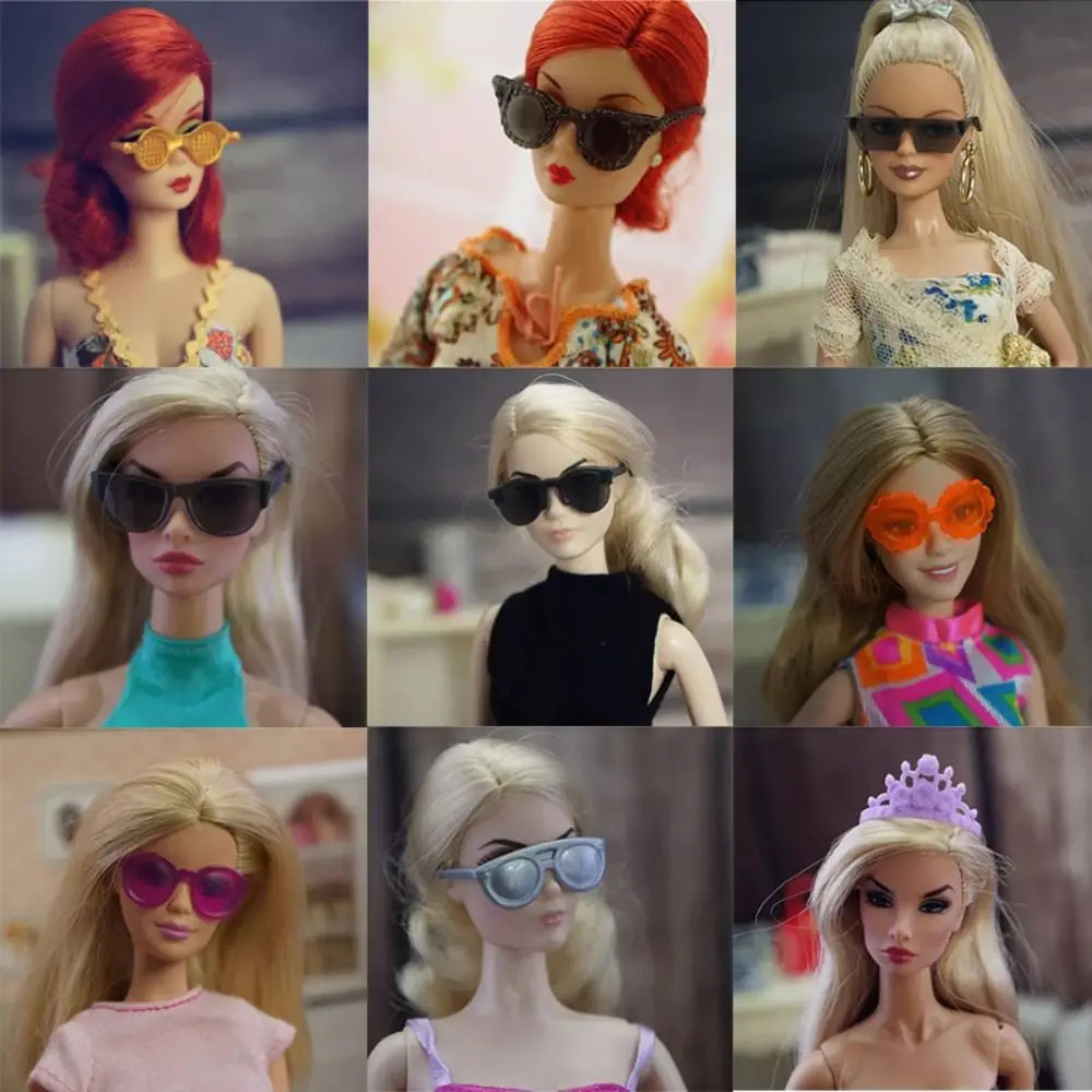 

Plastic Doll Cute Eyeglasses Multi-Styles Accessories Necklaces Crown Jewelry Fashion Casual Wear DIY Toys