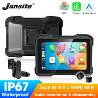 Jansite 6.25 inch Motorcycle Carplay Navigation GPS Android Auto Digital Motorcycles Dashboard Display Screen IP67 Waterproof