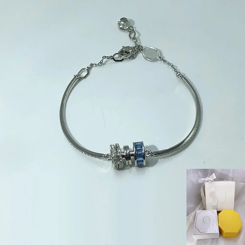 Nuova vendita calda Connexus taglio misto 'Love is around' braccialetto di cristallo blu squisiti accessori da donna regalo di gioielli