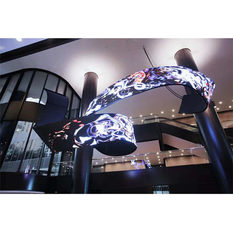 Indoor Flexible Full Color P1.86 SMD LED Display Module Matrix HD LED Panel 320x160mm 172 x 86 Pixels Video Wall for Advertising