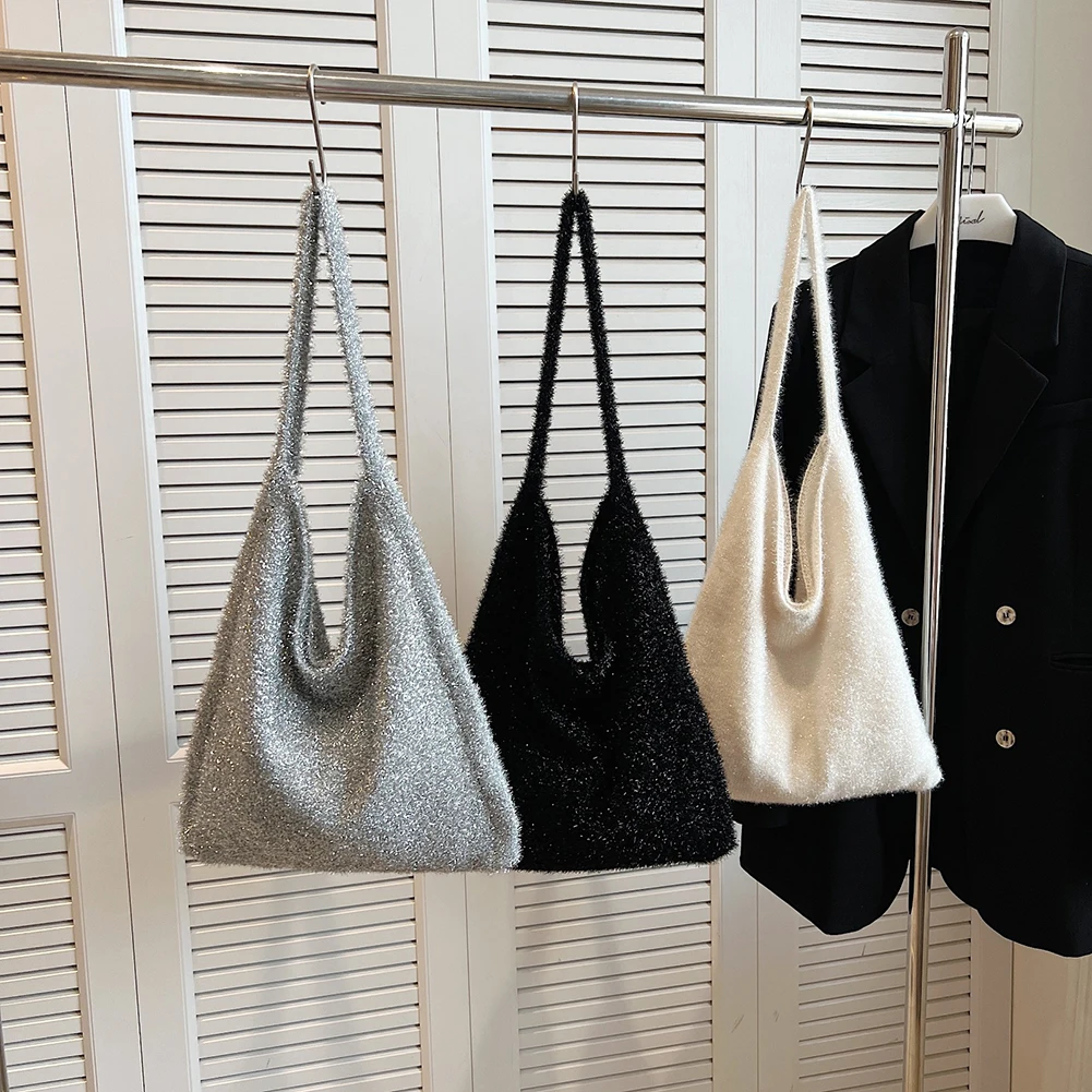 Bolso bandolera para mujer con cierre a presión, bolso de hombro, bolso liso para las axilas, bolso Hobo para viajes de trabajo