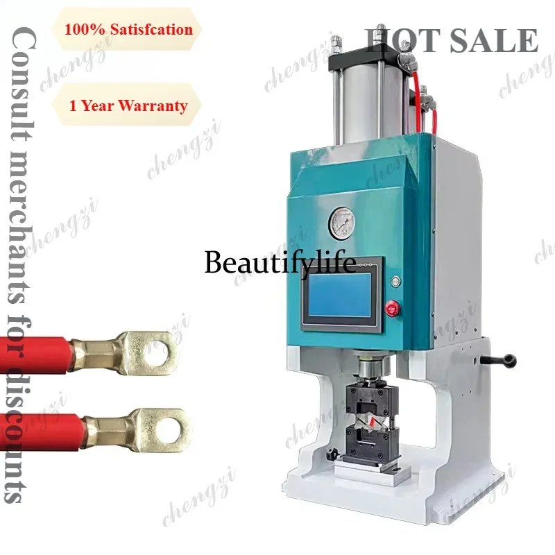HR 10T 20T Pneumatic Terminal Crimping Harness Manufacture Machines Wire Processing Terminal Pressing Cable Making Production U