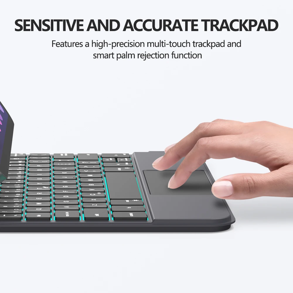GOOJODOQ Magic Keyboard Case for iPad Mini 6 6th Generation Floating Cantilever Stand Multi-Touch Trackpad for iPad Mini 6