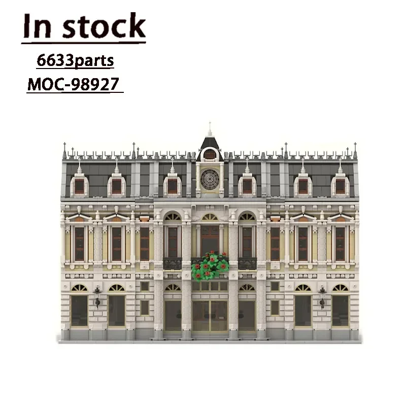 

MOC-98927 Модульный вид на улицу Королевская опера, собранный сращивающий кирпич, 6633, детали, строительный блок, детский день рождения, индивидуальный игрушечный подарок