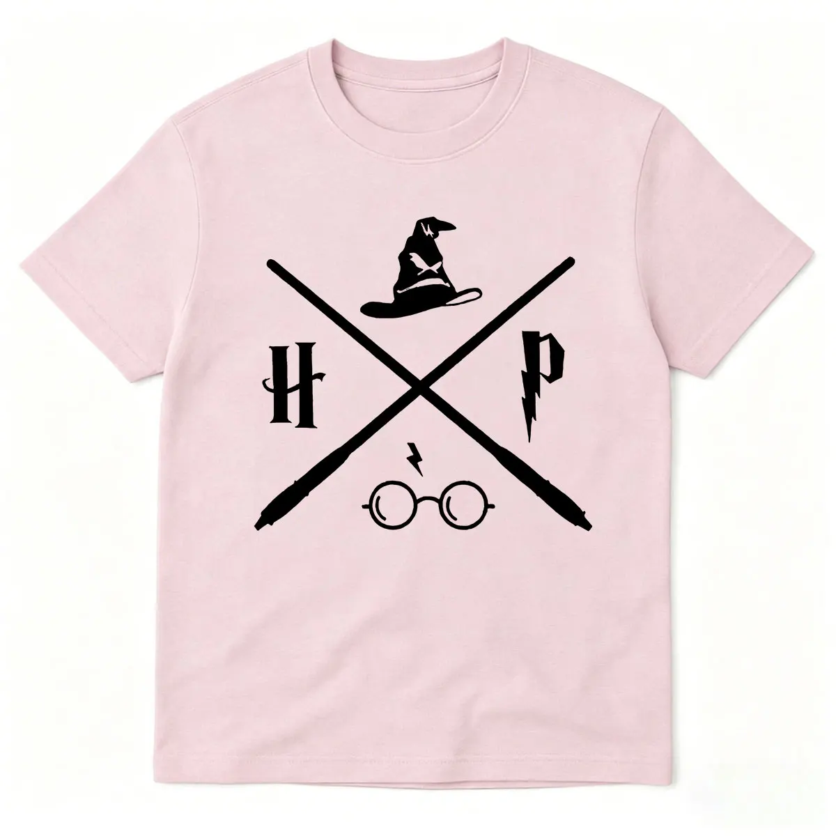Wizard Potter Glasses Move Symbol Lustiges Grafik-T-Shirt für Männer und Frauen, Kleidung, modisch, hochwertiges Kurzarm-T-Shirt aus 100 % Baumwolle – Detail 5