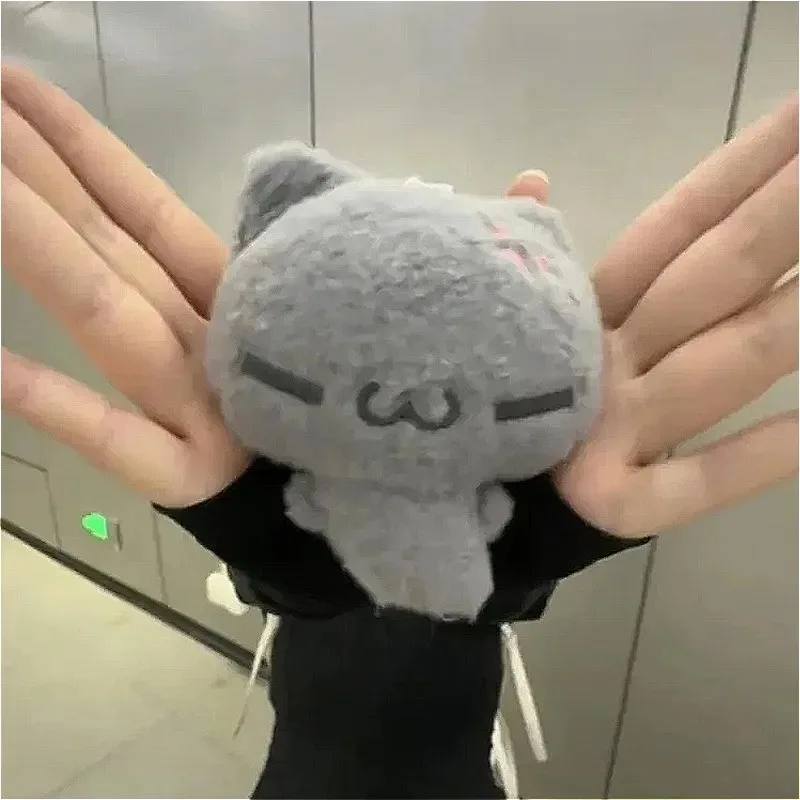Cute Crying Ghost Cat Guitar Key Chain Cartoon Bag Pendant Doll Keychains Subculture Cry Kawaii Korean Small Kitten Couple Gifts