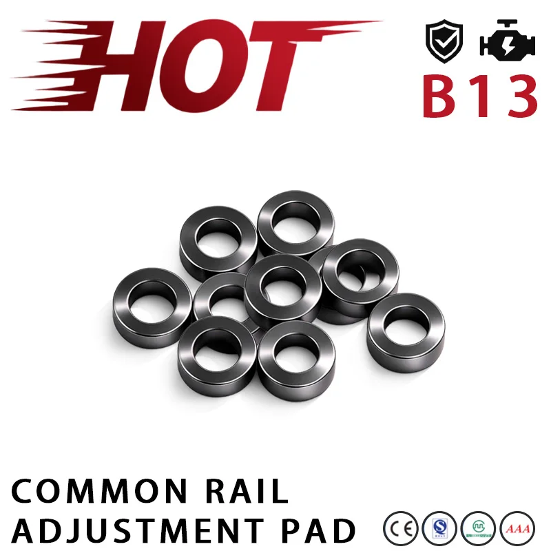 B13 Common Rail Assembly Adjustment Pad 50 Pieces/Box For Engine Diesel Injector Clearance Adjustment Accessory LJ2042