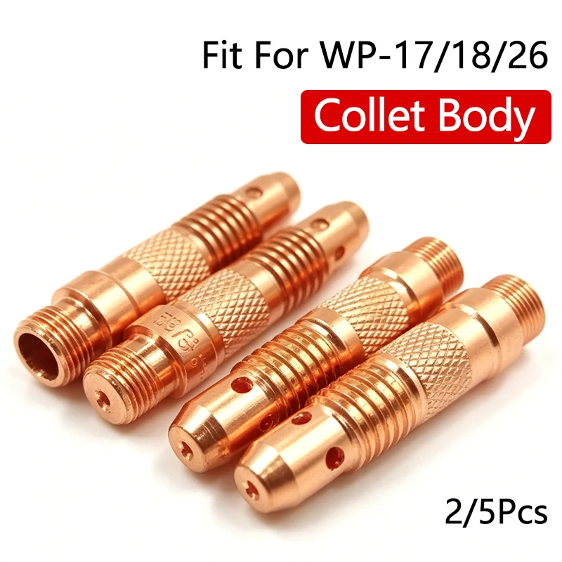 WP17 WP18 WP26 TIG Argon Welding Torch Collet Body 1.6/2.0/2.4/3.2mm Tungstens Electrodes Collet Welding Consumable