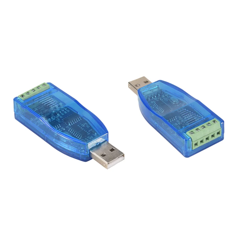 A41Z-2Pcs USB To RS485 Converter Isolate Module Upgrade Industrial TVS ESD Protection CH340E Standard RS-485 Connector Board