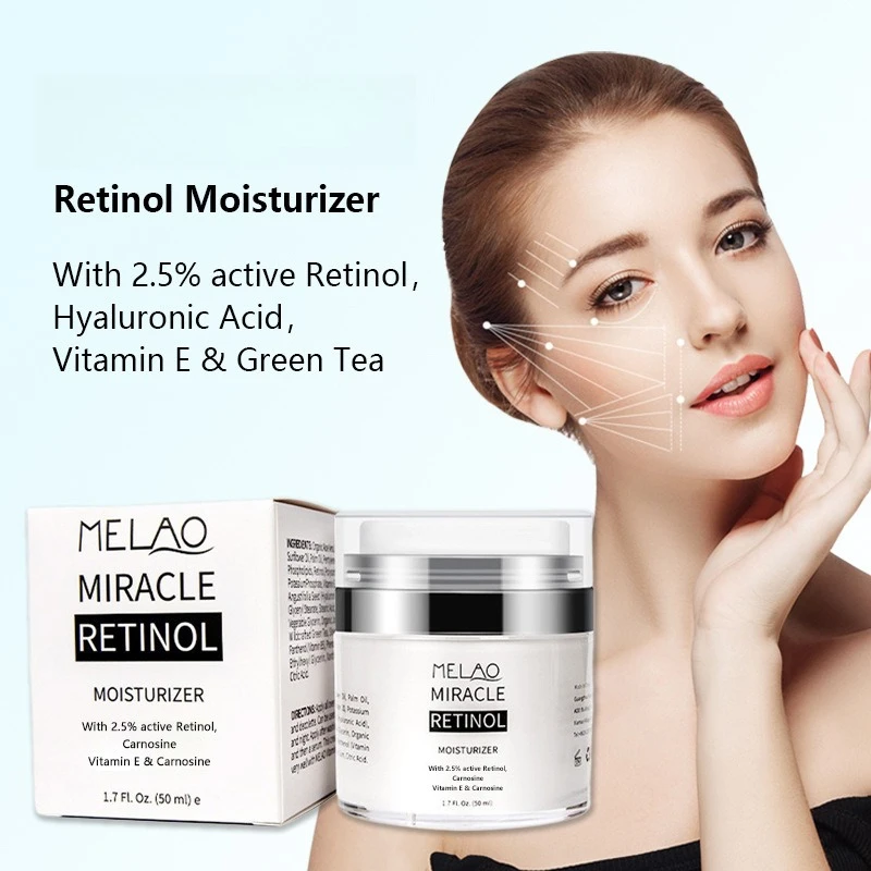 

Retinol & Vitamin E Moisturizer - Anti-Wrinkle Cream for Hydrated, Firm & Brightened Skin