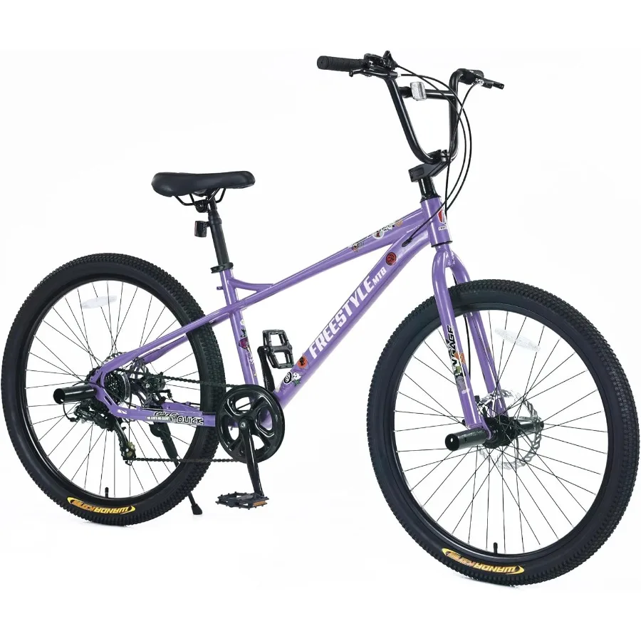 الأسهم الأمريكية 26 بوصة BMX نمط الدراجة الجبلية MTB 7 سرعات دراجة مزدوجة مكبح قرصي الدراجات مدينة Bike4 خطوة أوتادBMX المقود Mountai