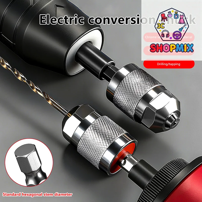 Quick Change Hexagonal Handle Screwdriver Chucks Adapter Electric Drill Bits Collet Converter Extension Electric Grinding Tools