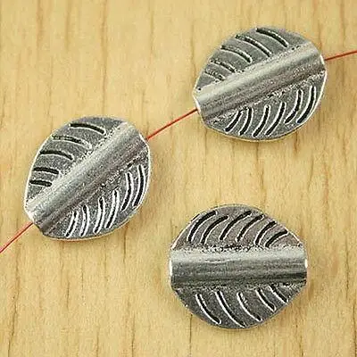 

10pcs 18.6x15.8mm hole:1.5mm Tibetan silver banana leaf spacer beads H2637