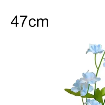 Artificial Forget Me Nots Silk Flowers for Indoor Decor Table Vase Arrangement Living Room Mantel Shelf Floral Accent