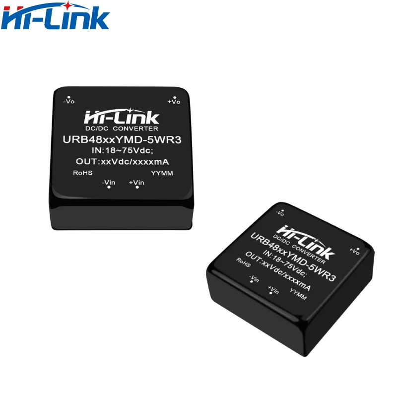 Hi-Link 5W DCDC URA4805YMD-5WR3 URA4812YMD-5WR3โมดูลไฟฟ้า URA4803/09/12/15/24YMD-5WR3แยกเอาต์พุตป้องกันแรงดันไฟฟ้า