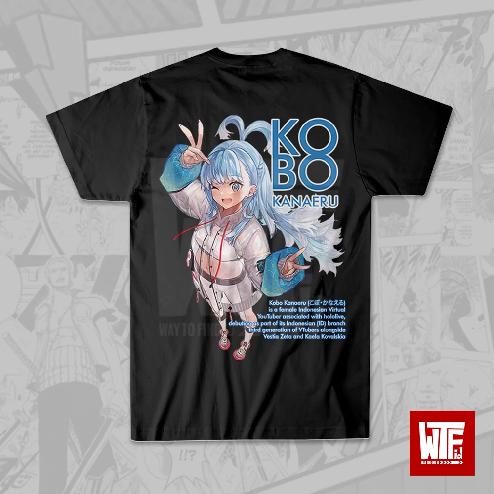 Kobo Kanaeru T-shirt  Anime T-Shirt Jepang - Streetwear Wibu