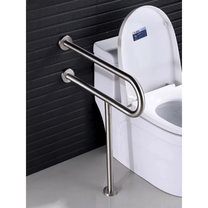 

304 stainless steel handrail barrier-free safety elderly disabled bathroom toilet toilet non-slip U handle