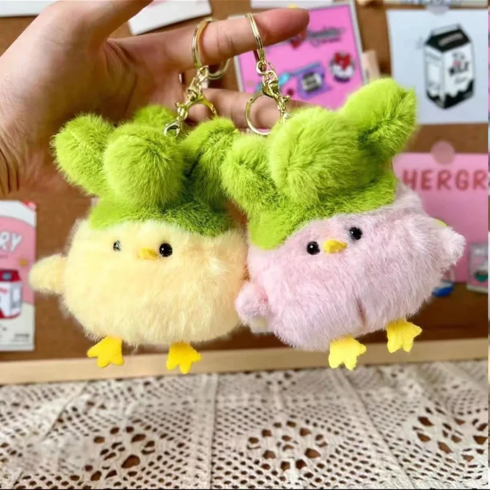 Pendentif oiseau à l'ail de 11cm, Style Anime, Mini presse pour sonner, décoration, mignon, doux, porte-clés, portefeuille
