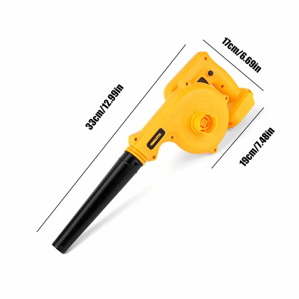 Беспроводная воздуходувка для листьев Dewalt, аккумулятор 20 В, электрическая воздуходувка для рабочей площадки, электрическая воздуходувка и пылесос с ручкой 2-в-1