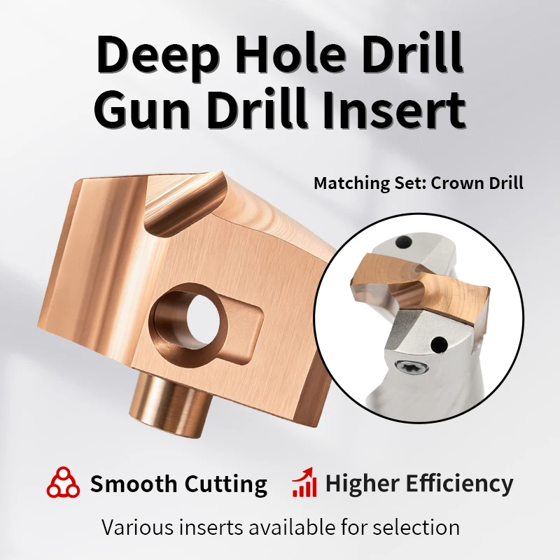 10.0mm-26.0mm Pull Back Style Crown Drill Blade Hard Alloy Violent Drill Bit Internal Cooling Drill Deep Hole Bit Cutting Tools
